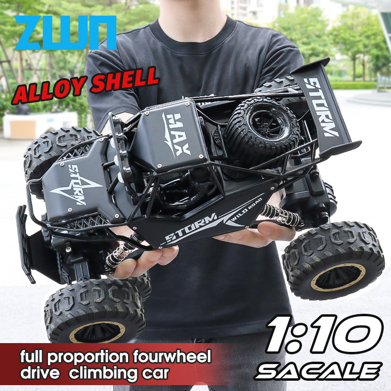Drone Bike Rc - ZWN 1:10 ขนาดจัมโบ้รีโมทคอนโทรล Buggy สัดส่วนเต็มรูปแบบสี่ล้อไดรฟ์ปีนเขา RC