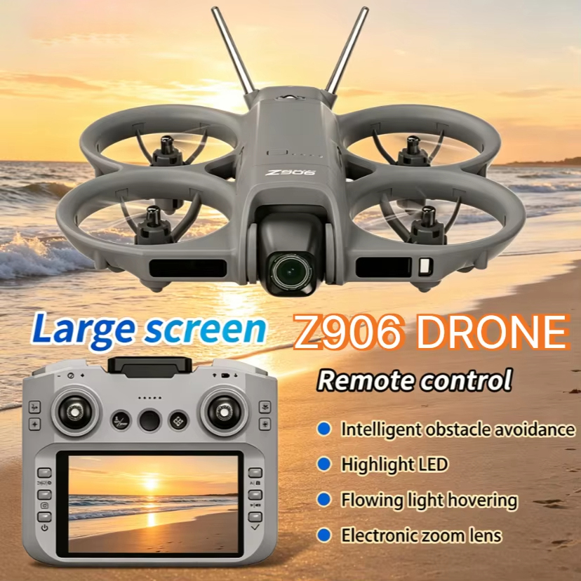 Drone Smart Rc Foldable - โดรนพับได้ Hot Z906 พร้อม GPS กล้องคู่