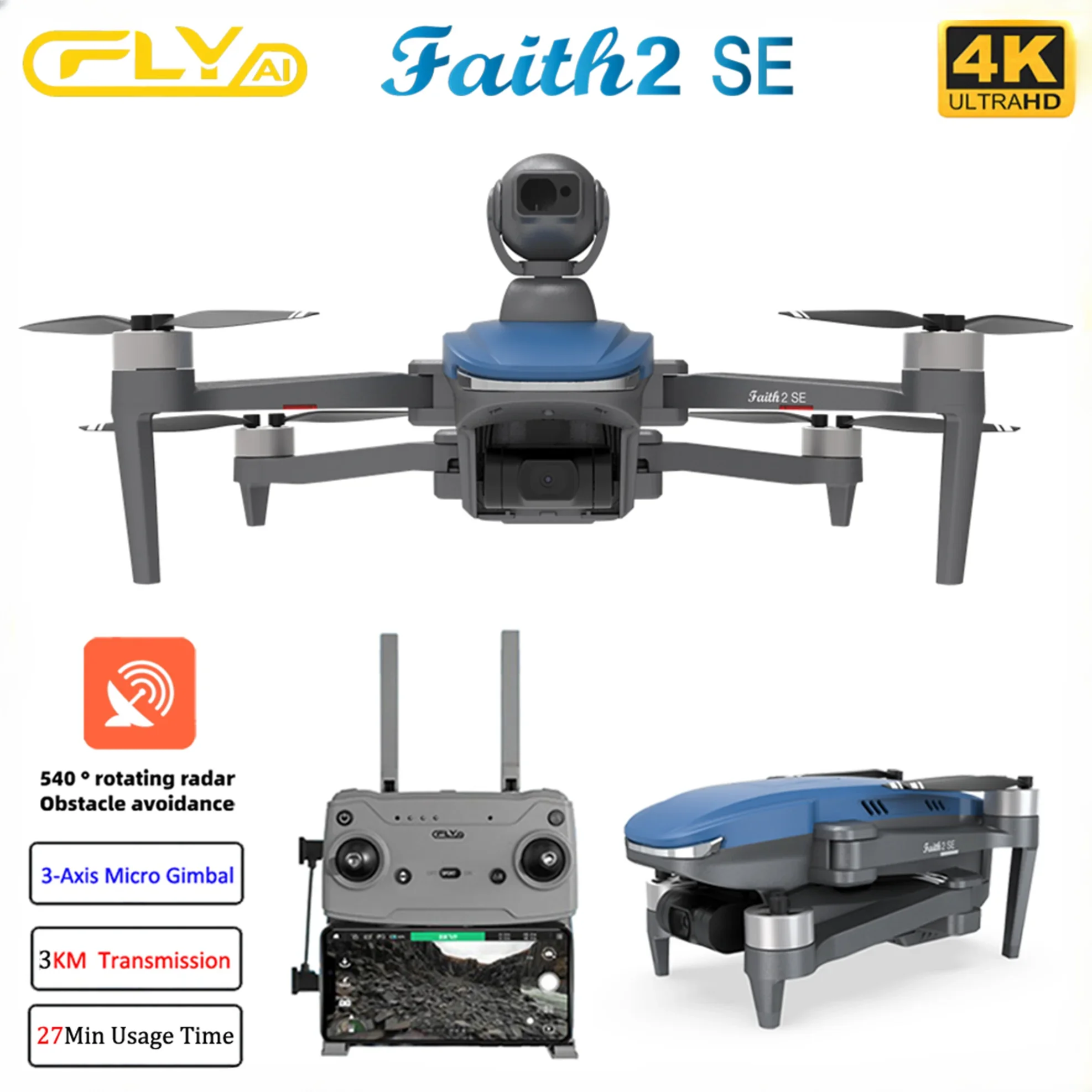 Drone Rc Fpv Manual - เฟธ 2 เอสอี พร้อม 540 °