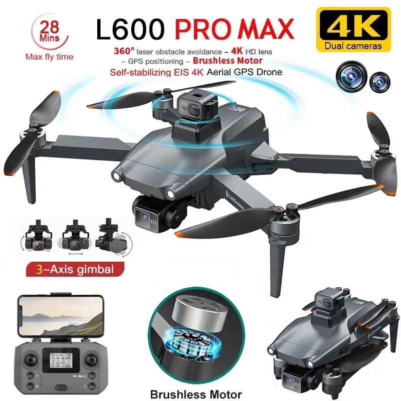 Drone Gps Rc Tt36 - L600 PRO MAX GPS Drone Professional