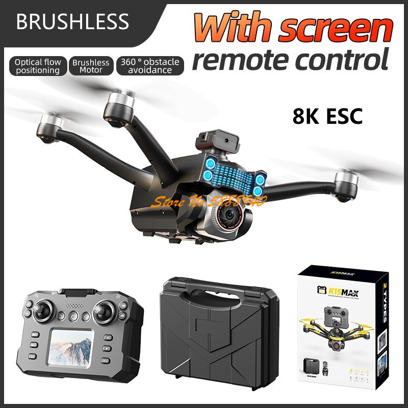 Drone Rc Fpv Manual - โดรนของเล่น 8K ESC Brushless พร้อมรีโมทคอนโทรลหน้าจอในตัว FPV