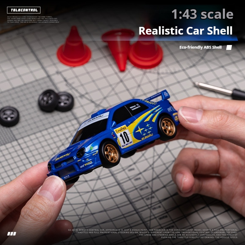 Rc Drift Car Kit - รถบังคับวิทยุขนาดเล็ก 1/43 รุ่นใหม่ สำหรับตกแต่งโต๊ะทำงาน รถดริฟท์ RX7