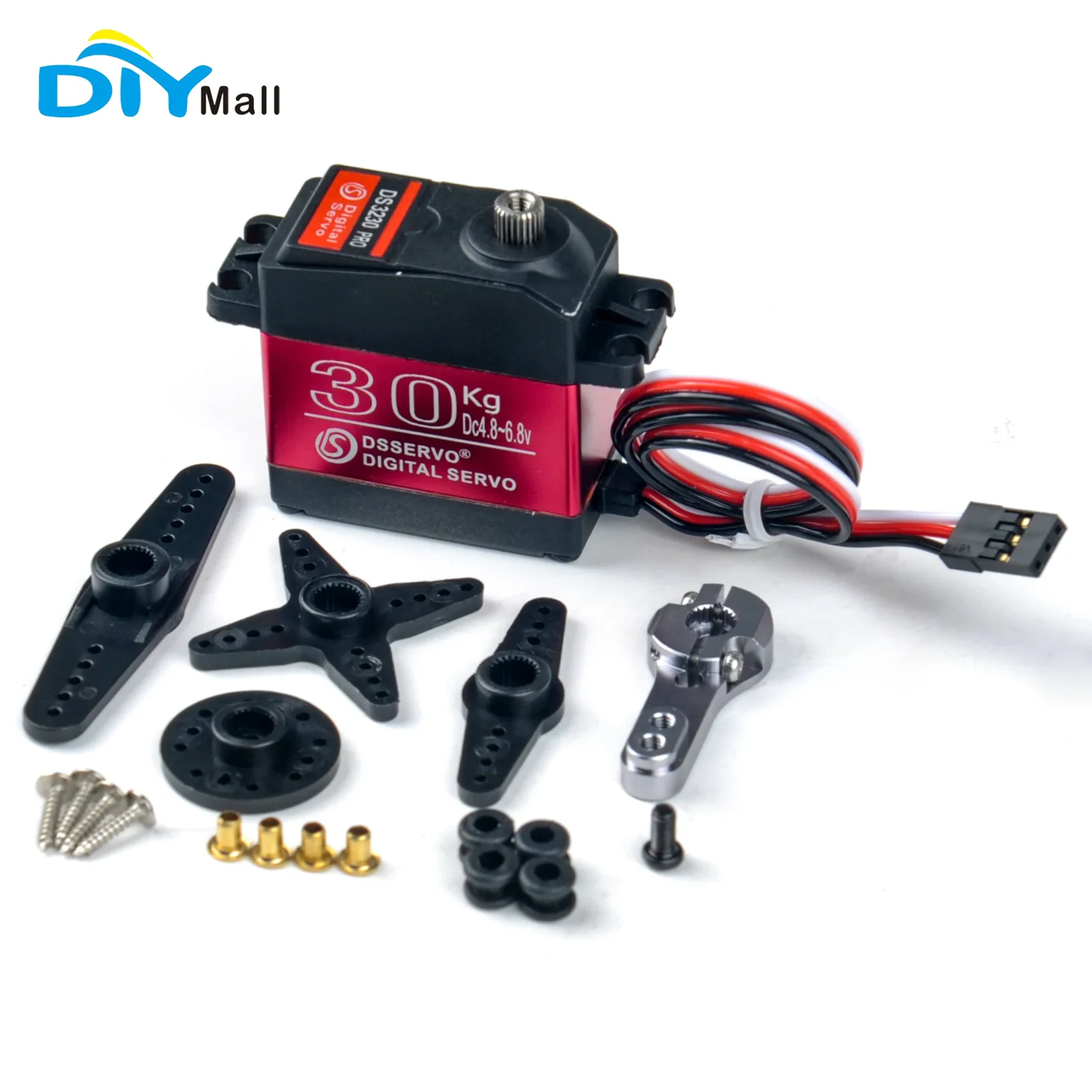 Rc Car Servo - เซอร์โวดิจิตอลแรงบิดสูง DS3230PRO 30KG 6V เกียร์โลหะทั้งหมด IP66