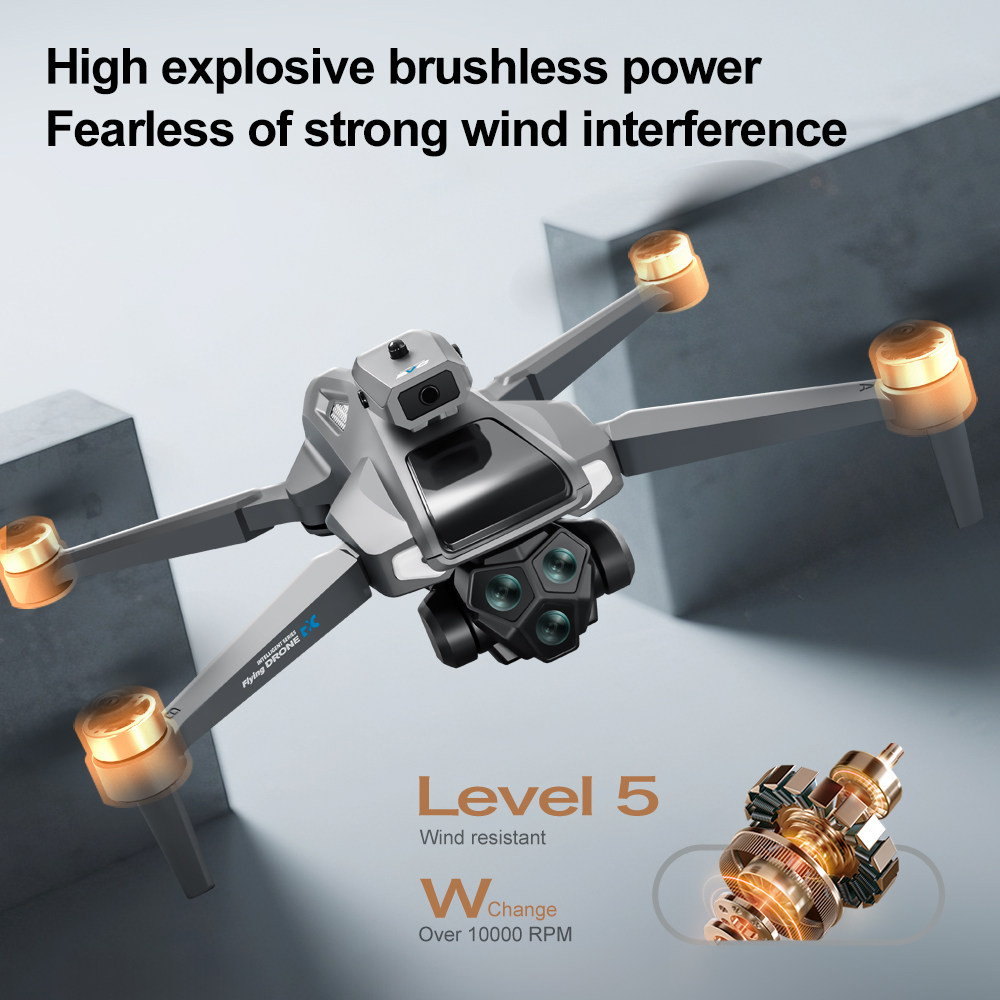 Drone Smart Rc Foldable - โดรน GISAEV M66 พร้อมรีโมทหน้าจอและแบตเตอรี่สามก้อน, กล้อง 4K