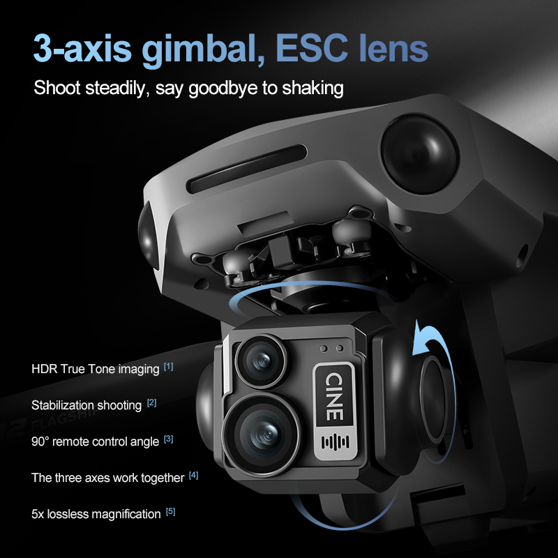 โดรนควอดคอปเตอร์ 8K 3 แกนกันสั - Drone Gps Rc Tt36 บทวิจารณ์และราคา