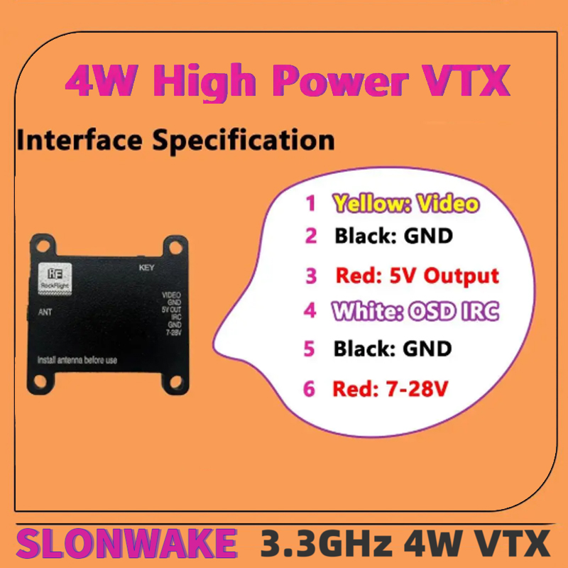 เครื่องส่งสัญญาณวิดีโอ SLONWAK - Vtx Video Transmitter บทวิจารณ์และราคา