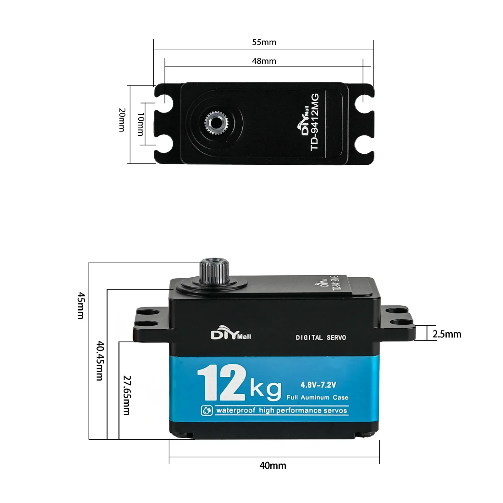 มอเตอร์แปรงถ่านเซอร์โวระบบดิจิ - Rc Car Servo บทวิจารณ์และราคา