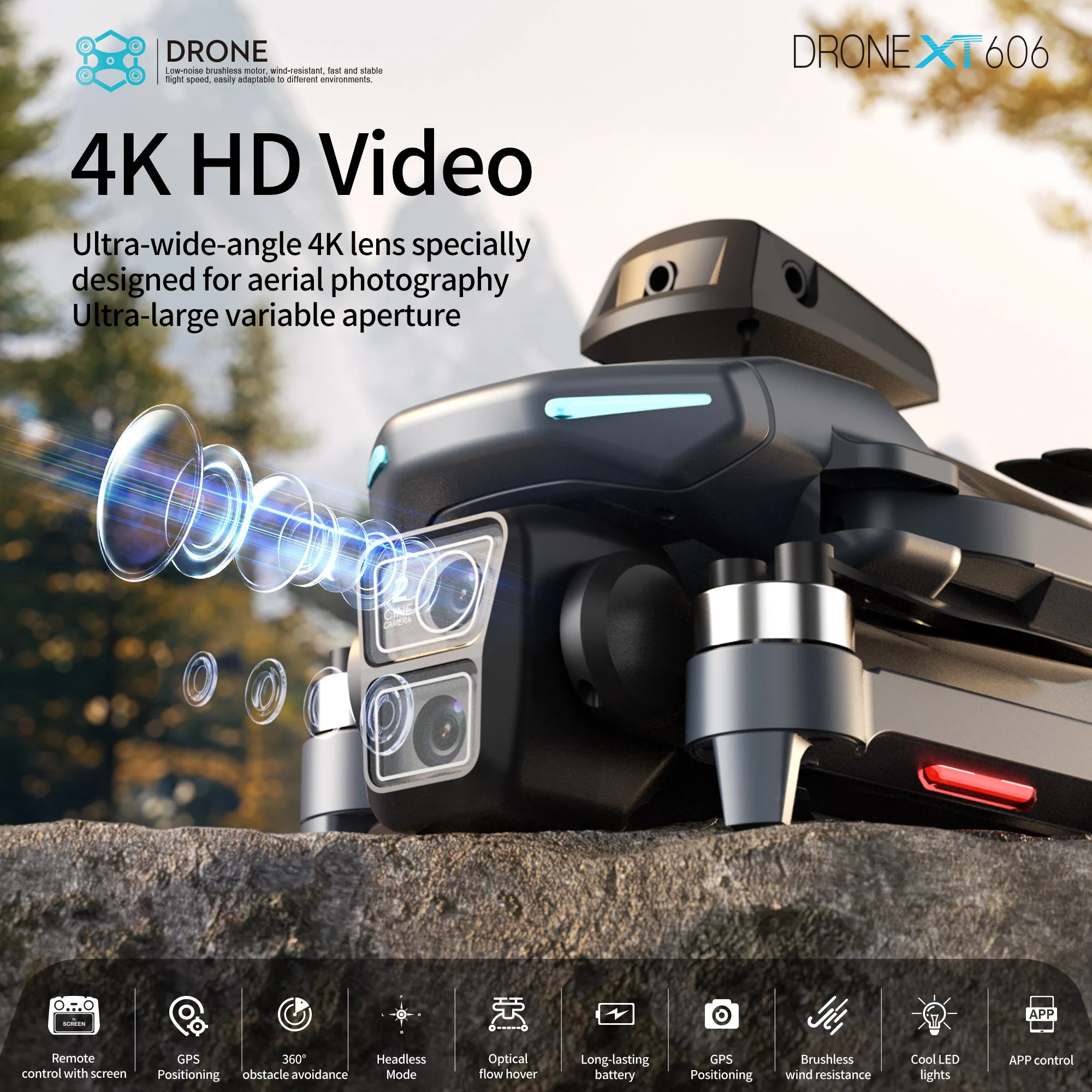 โดรน Lenovo XT606 ระดับมืออาชี - Drone Gps Rc Tt36 บทวิจารณ์และราคา