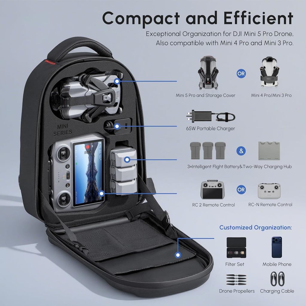 กระเป๋าเป้สะพายหลังกันน้ำสำหรั - Drone Carrying Bag บทวิจารณ์และราคา