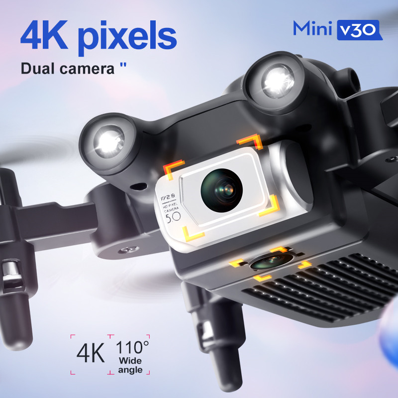 Mini V30 WiFi FPV Drone 4K HD  - Drone Rc Ufo บทวิจารณ์และราคา