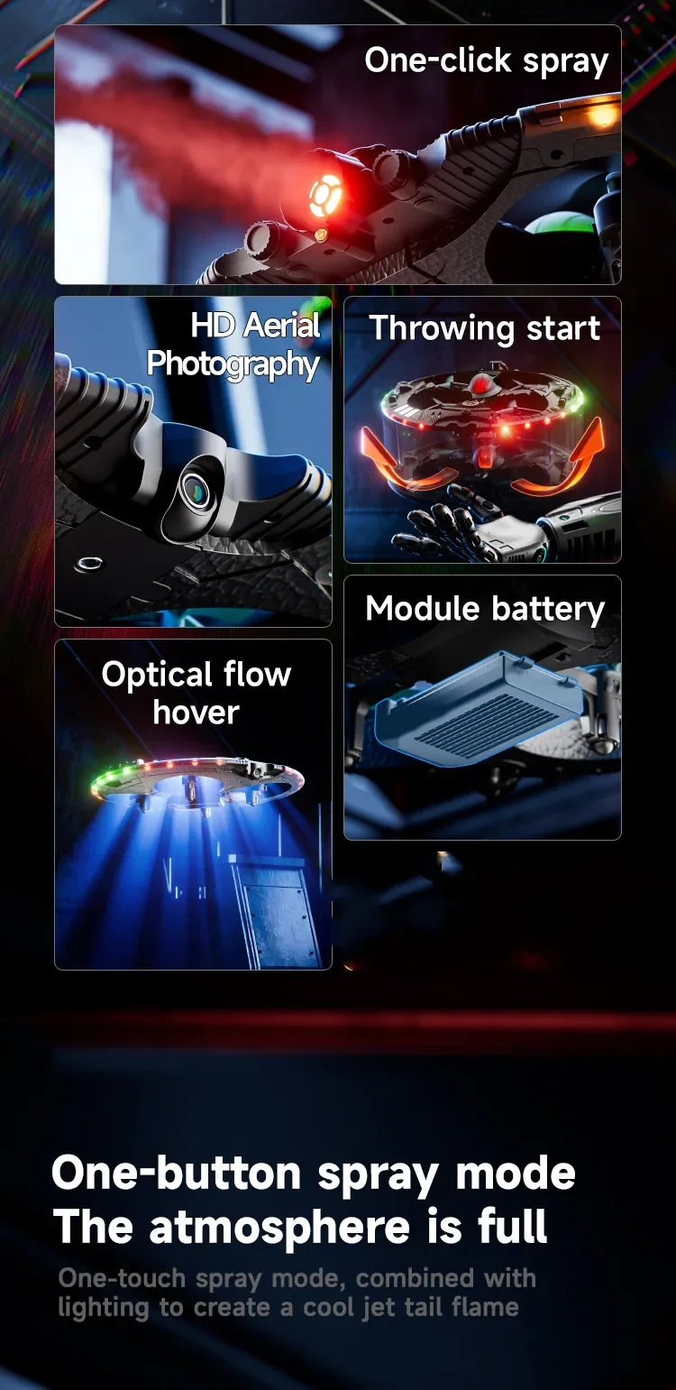 โดรนขนาดเล็ก 8K WIFI FPV พร้อม - Drone Rc Fpv Manual บทวิจารณ์และราคา
