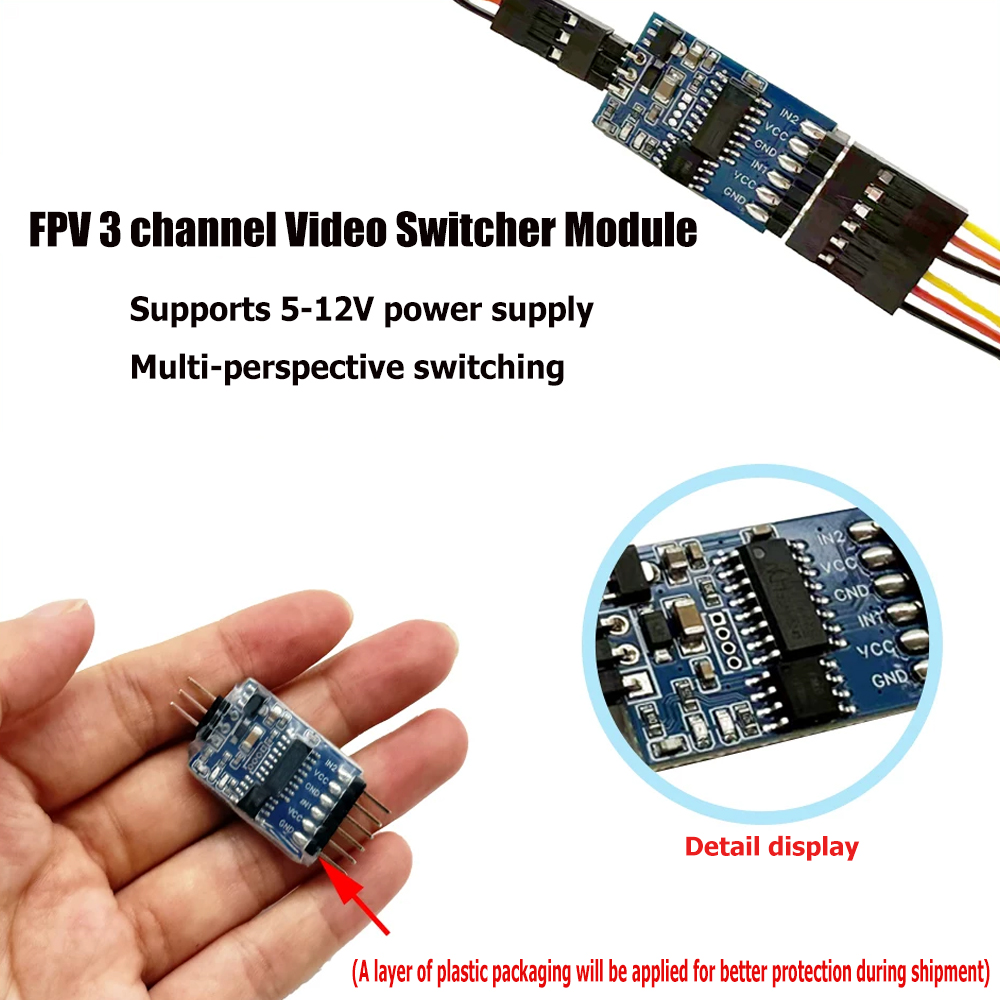 5.8G 3 ช่องวิดีโอสวิตช์เชอร์โม - Rc Drone Uav บทวิจารณ์และราคา