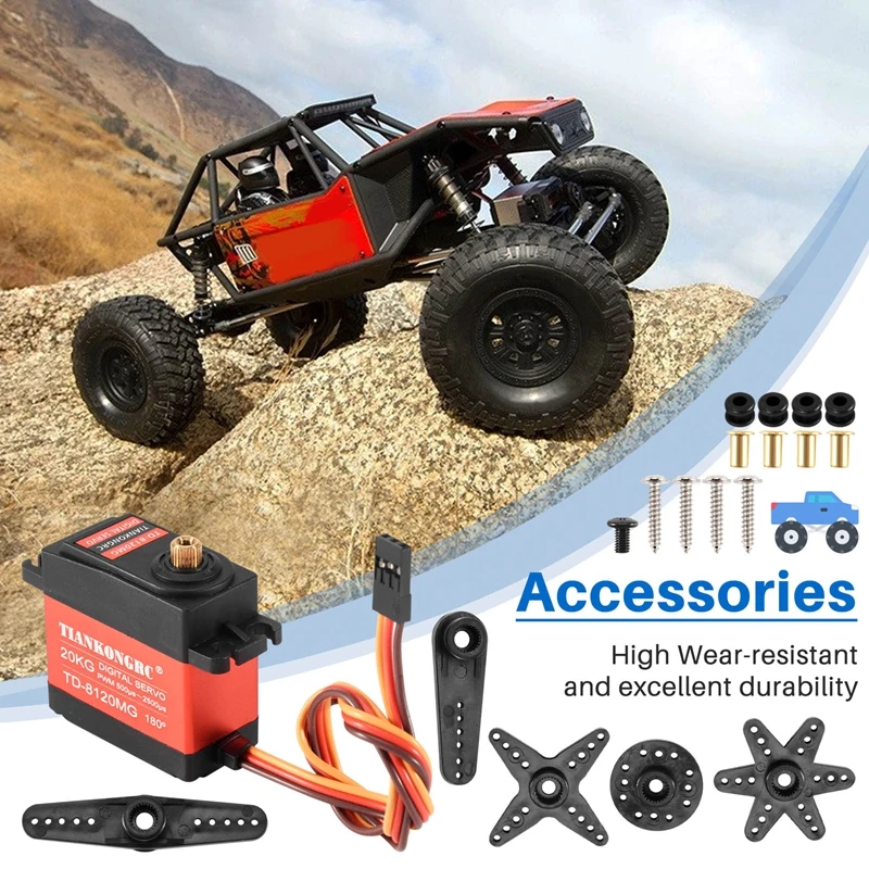 เซอร์โวดิจิตอลสำหรับเกียร์โลหะ - Rc Car Servo บทวิจารณ์และราคา