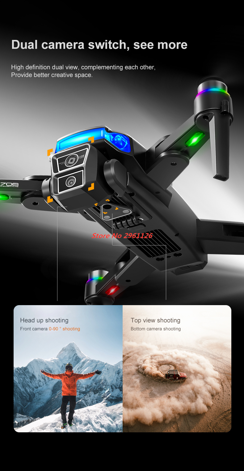โดรนกล้อง 8K HD พร้อม GPS ระดั - Drone Rc Fpv Manual บทวิจารณ์และราคา