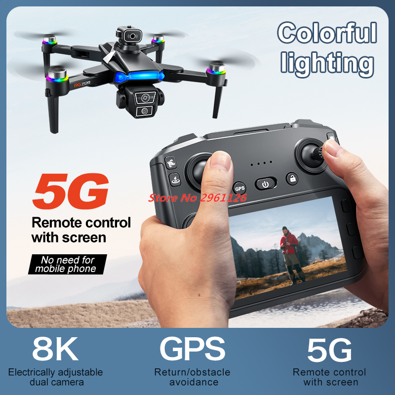 โดรนกล้อง 8K HD พร้อม GPS ระดั - Drone Rc Fpv Manual บทวิจารณ์และราคา