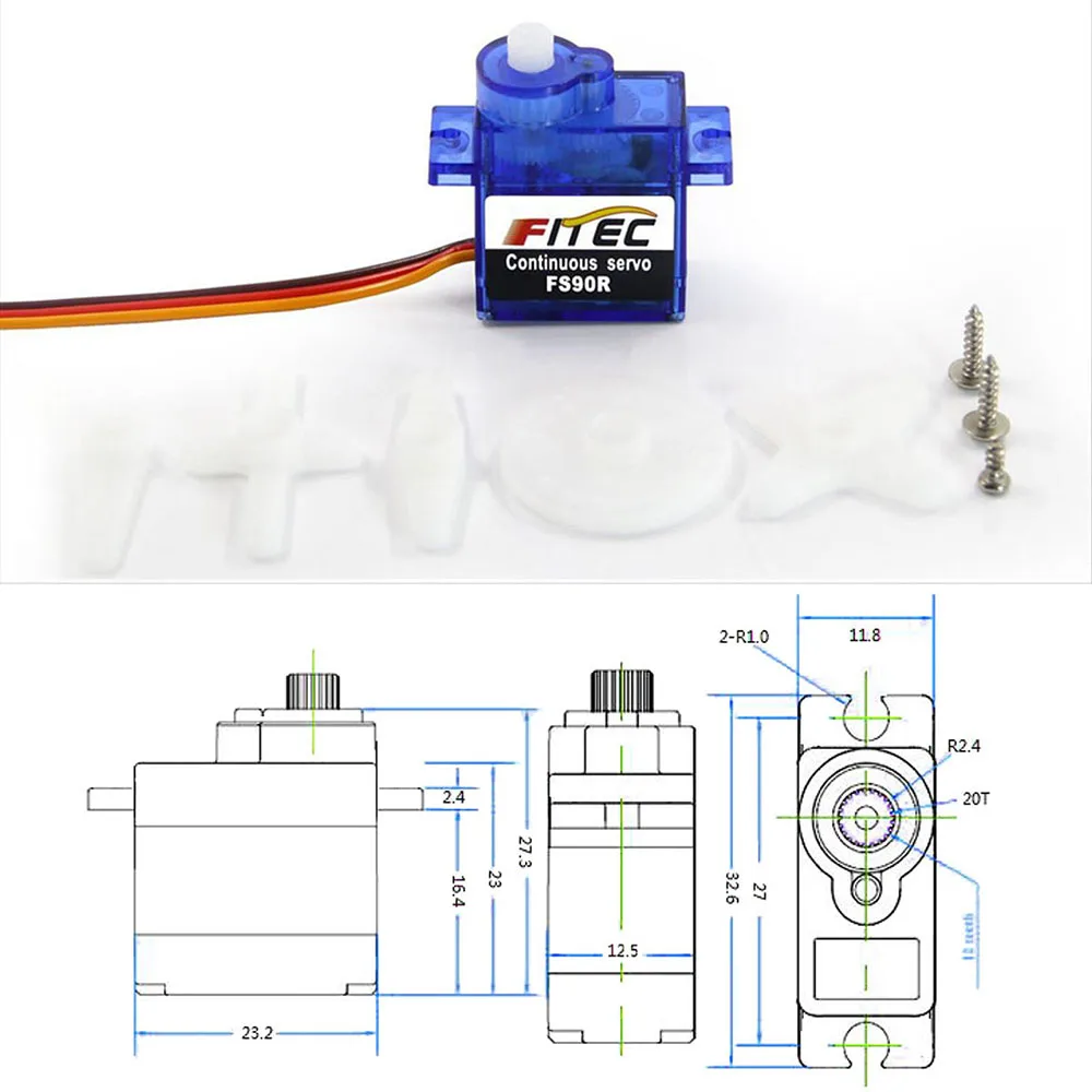 Feetech Mini FS90R Micro Servo - Rc Car Servo บทวิจารณ์และราคา
