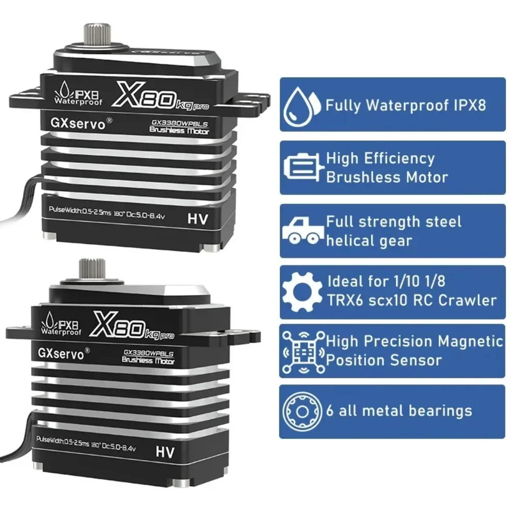 80KG Digital Servo มอเตอร์โลหะ - Rc Car Servo บทวิจารณ์และราคา