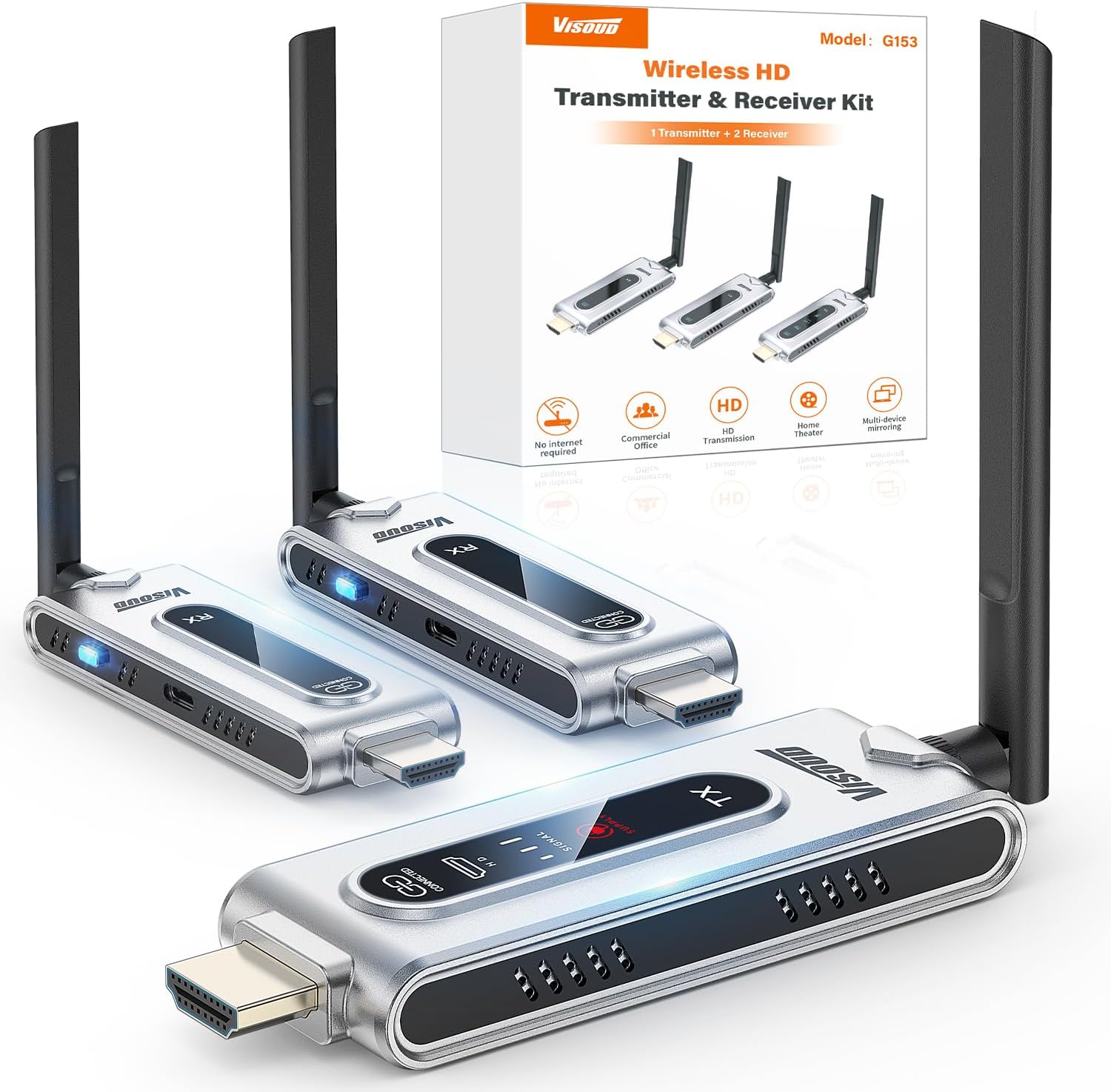 เครื่องส่งสัญญาณ HDMI ไร้สายแล - Vtx Video Transmitter บทวิจารณ์และราคา