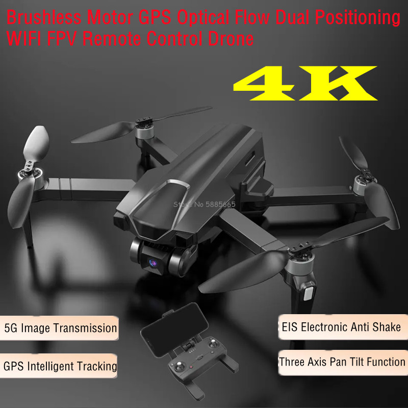 Professional 4K GPS สุทธิ FPV  - Drone Smart Rc Foldable บทวิจารณ์และราคา