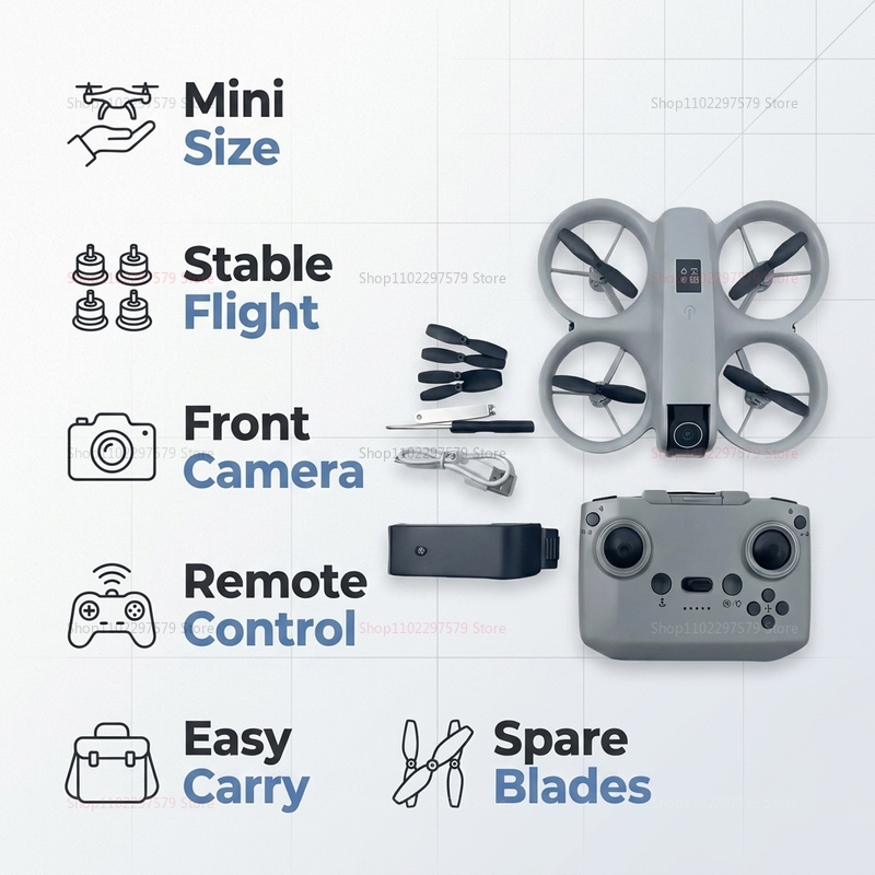 มินิโดรนพร้อมกล้อง 8K HD FPV โ - Drone Rc Ufo บทวิจารณ์และราคา
