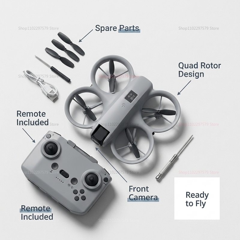 มินิโดรนพร้อมกล้อง 8K HD FPV โ - Drone Rc Ufo บทวิจารณ์และราคา