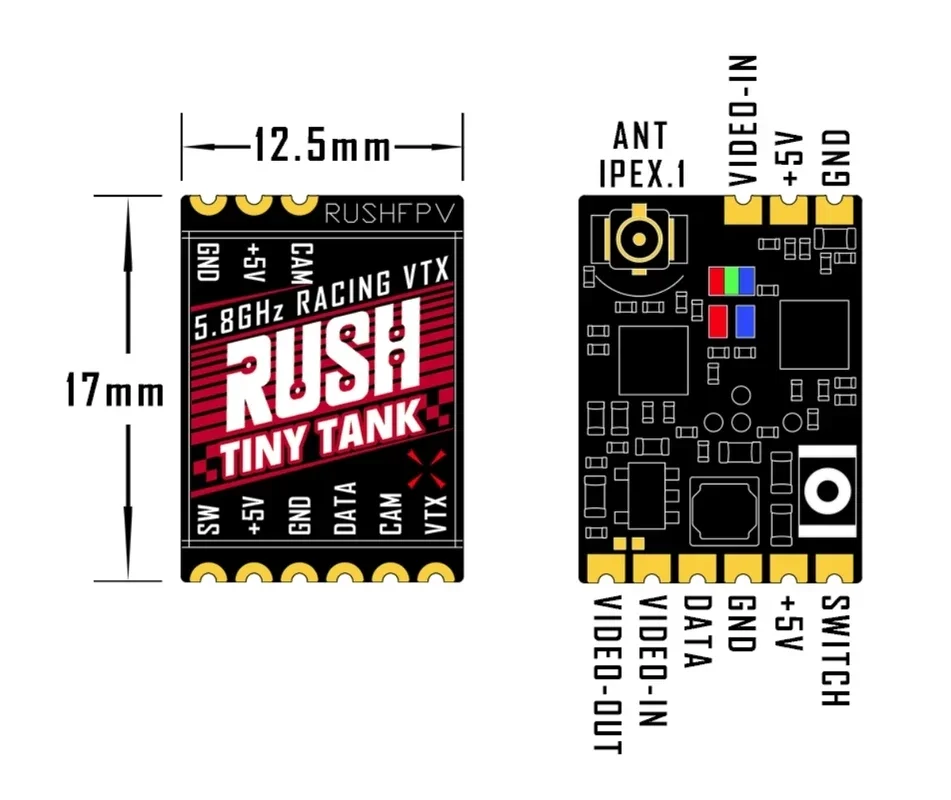 RUSHFPV Tiny Tank VTX 5.8GHz 3 - Vtx Video Transmitter บทวิจารณ์และราคา
