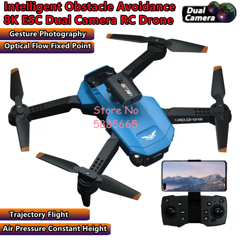 WIFI FPV สมาร์ทหลีกเลี่ยงอุปสร - Drone Smart Rc Foldable บทวิจารณ์และราคา