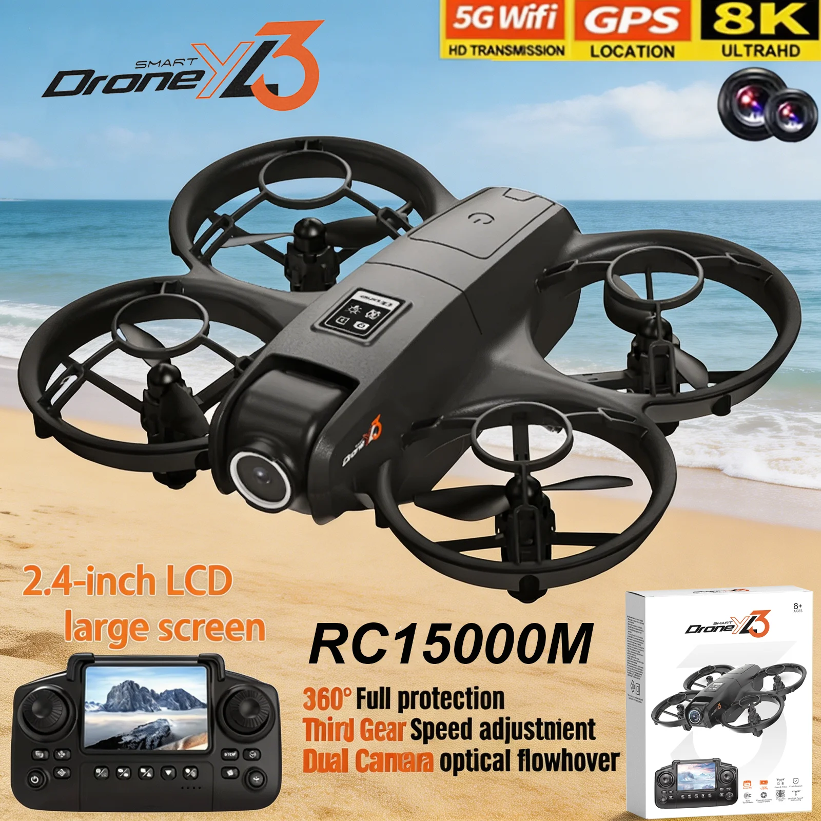 โดรน YL3 RC รุ่นใหม่ 8K 1080P  - Drone Gps Rc Tt36 บทวิจารณ์และราคา
