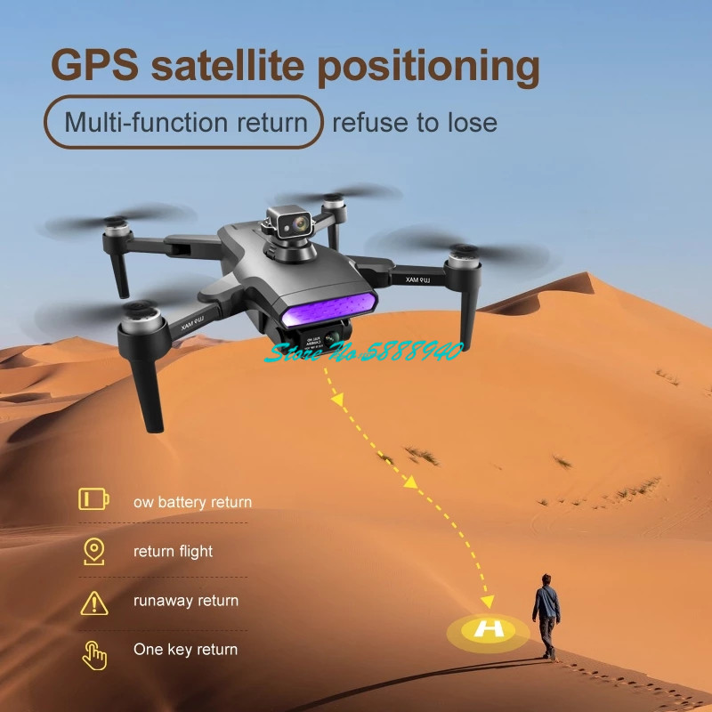 GPS Retuen ไร้แปรงถ่าน 360 ° S - Drone Rc Fpv Manual บทวิจารณ์และราคา