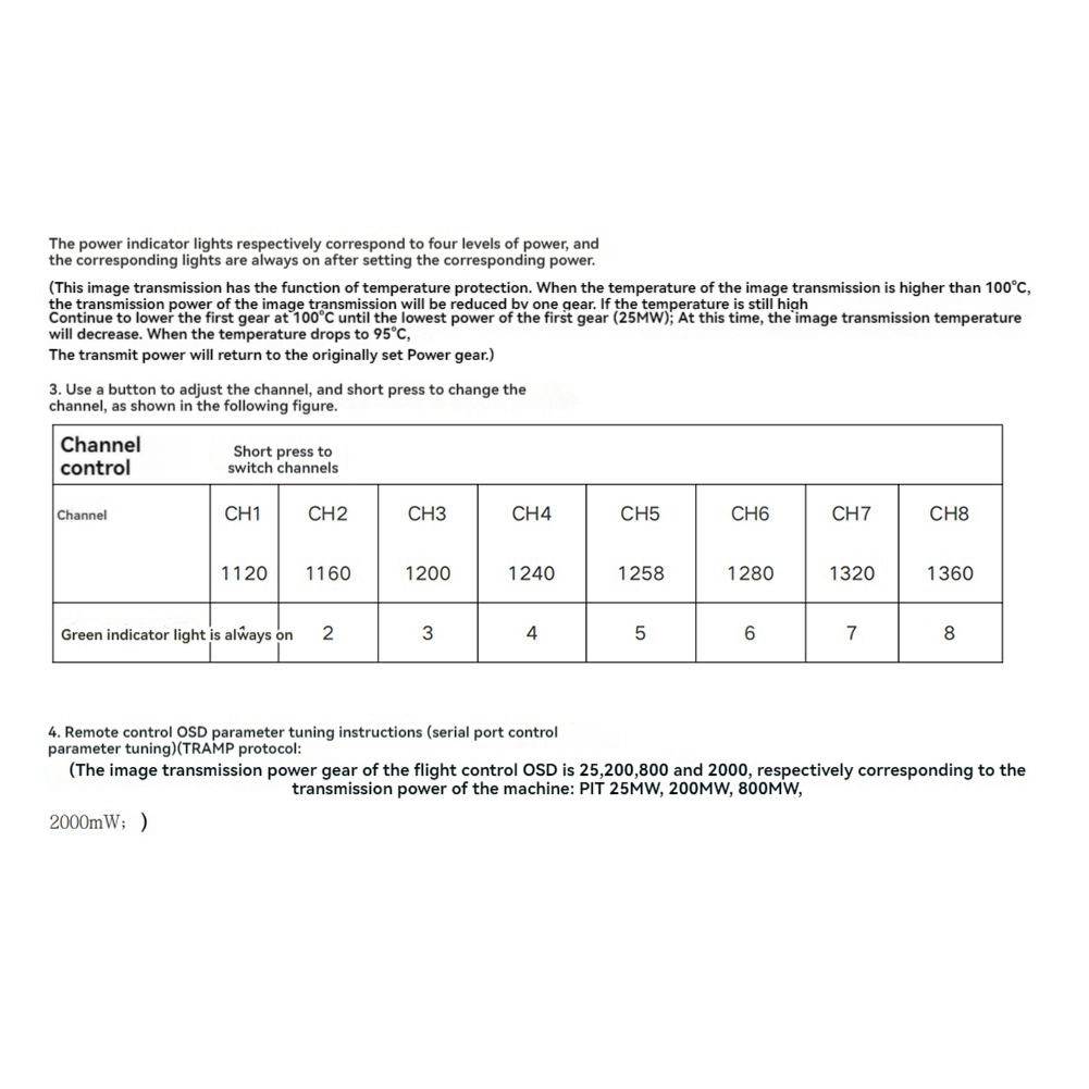 AS96-1.2G 2W VTX 8CH 2000Mw เค - Vtx Video Transmitter บทวิจารณ์และราคา