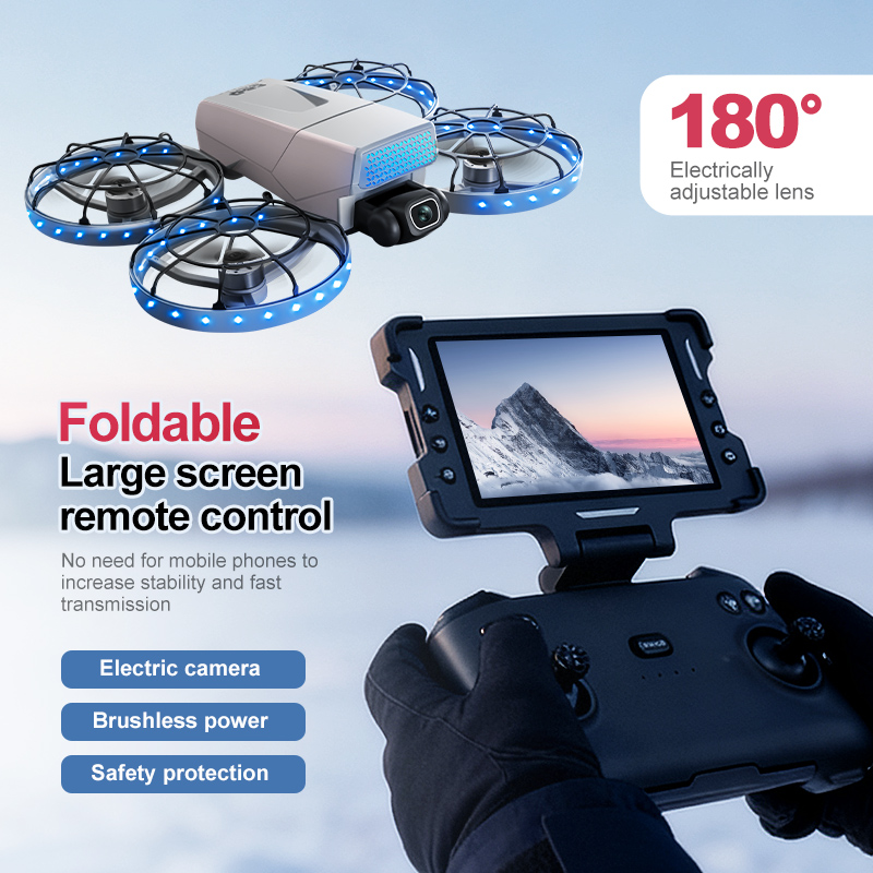 โดรน G63 8K HD กล้องคู่ 180 °  - Drone Smart Rc Foldable บทวิจารณ์และราคา